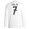 Camiseta de fútbol Manga Larga Real Madrid Vini JR 7 Primera Equipación 2024-25 - Hombre